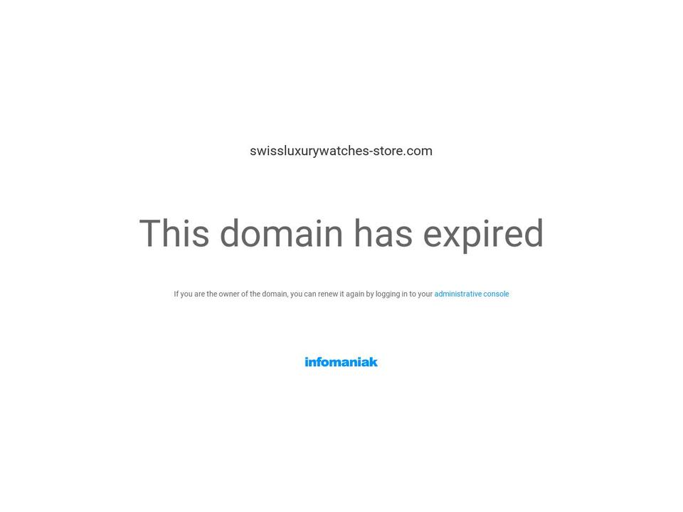 swissluxurywatches-store.com — Shopify storefront screenshot