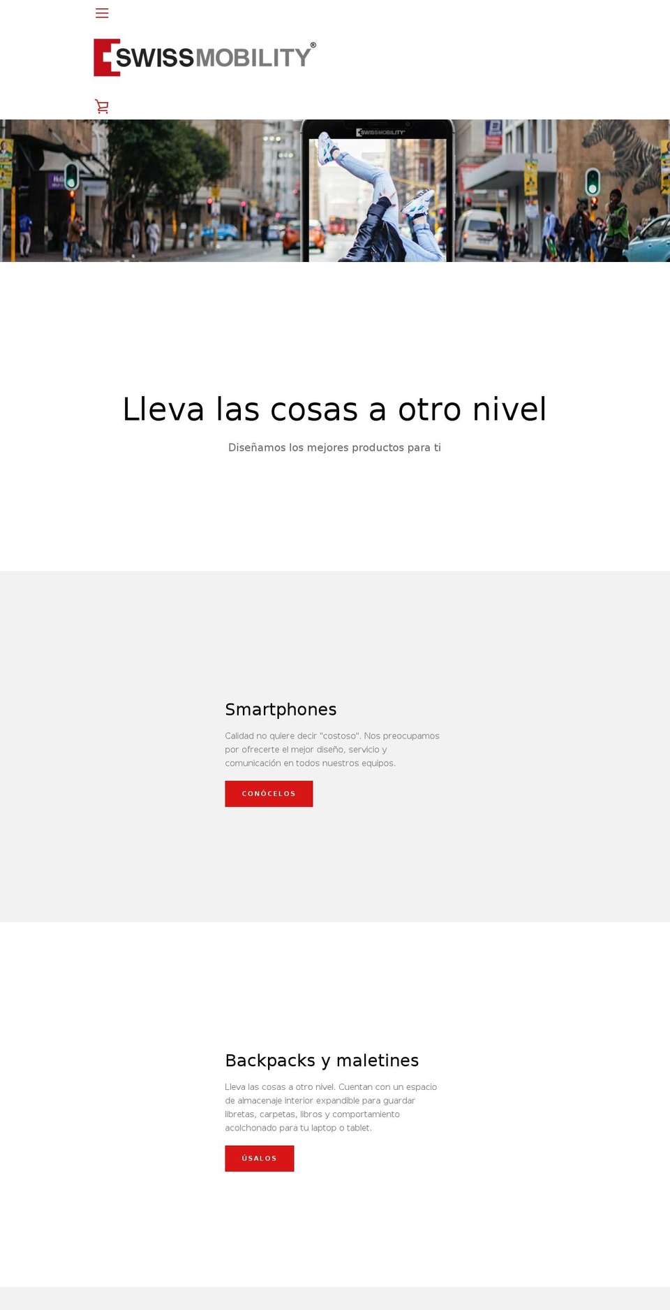 swissmobility.com.mx shopify website screenshot