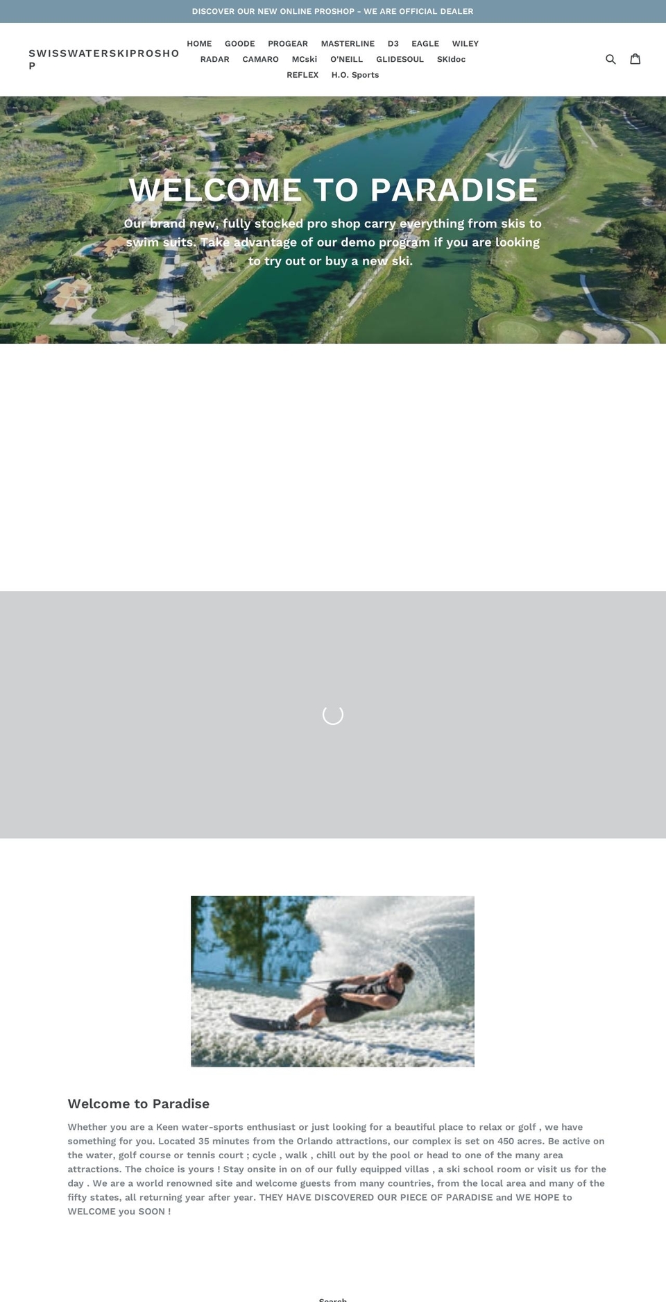 swissproshop.com — Shopify storefront screenshot
