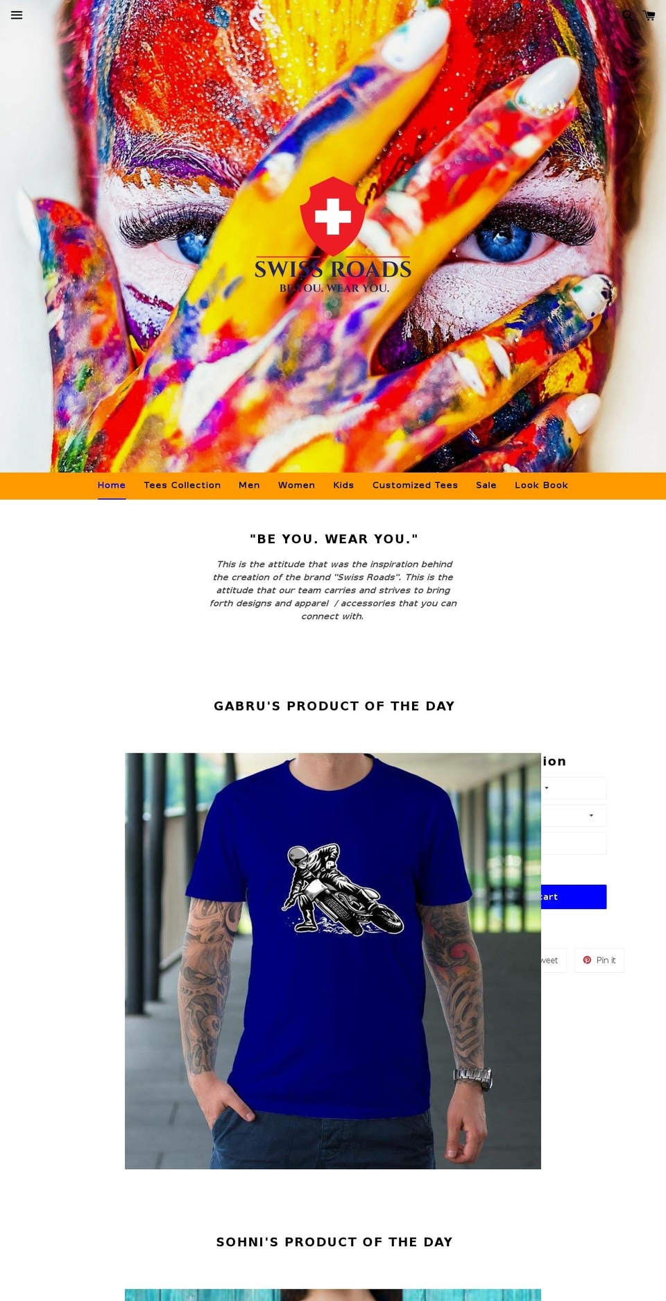 swissroads.com — Shopify storefront screenshot