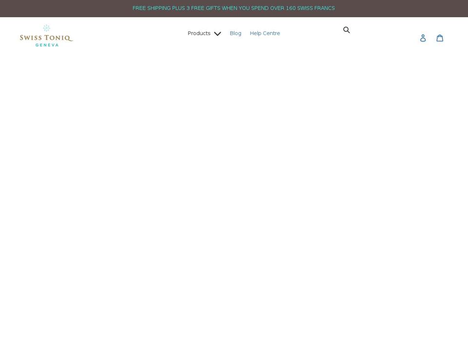 swisstoniq.com shopify website screenshot