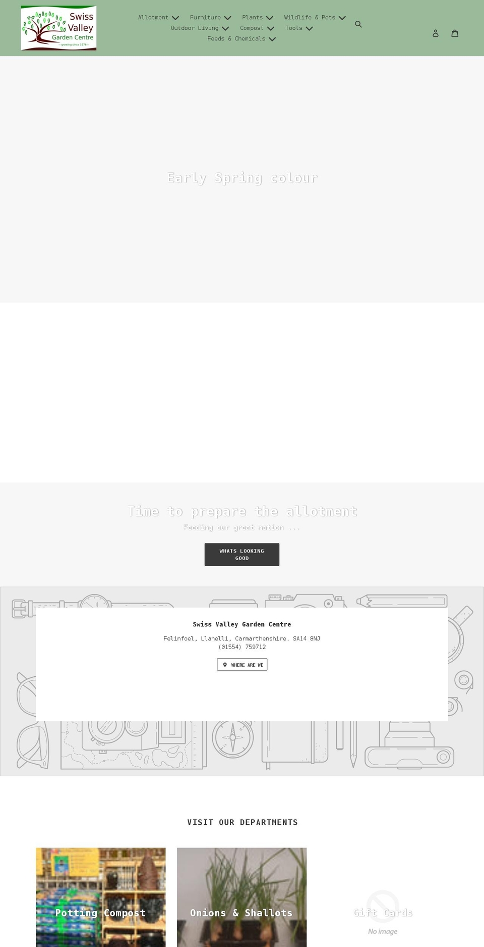 swissvalleygardencentre.co.uk shopify website screenshot