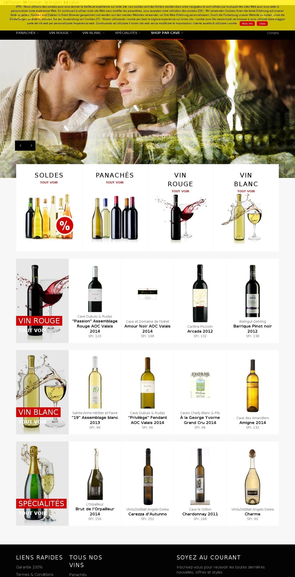 swisswine.boutique shopify website screenshot