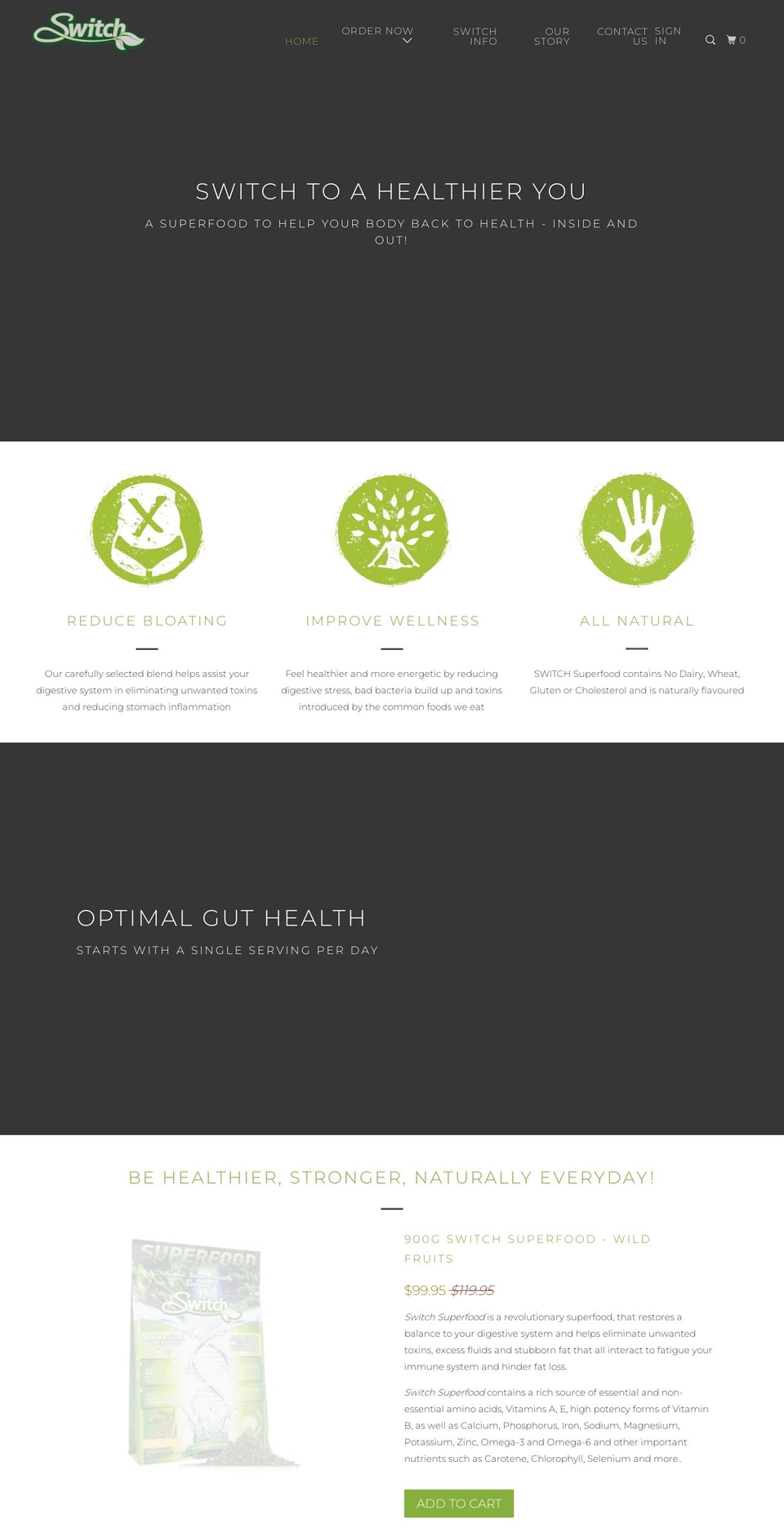 switch.com.au shopify website screenshot