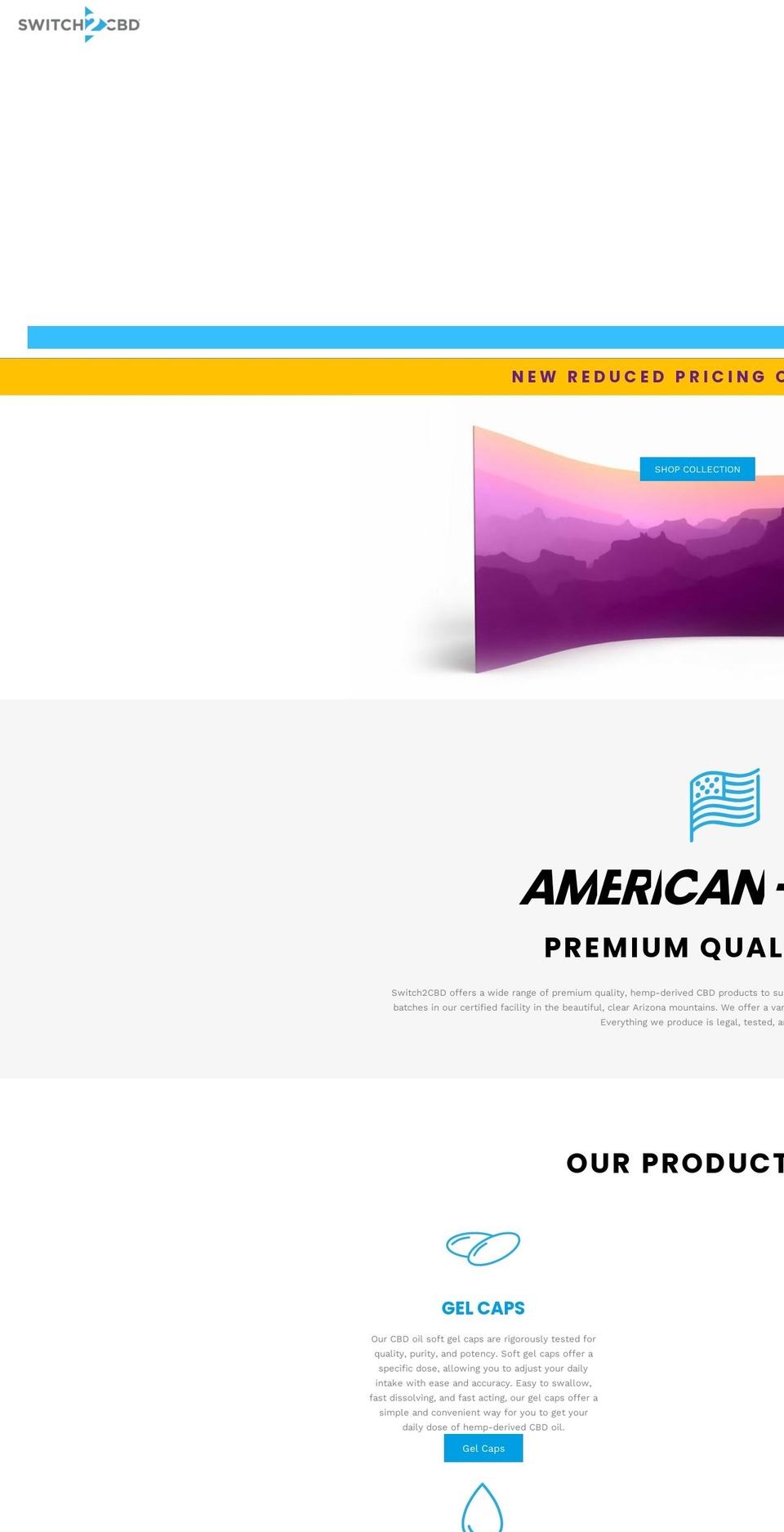 switch2cbd.com — Shopify storefront screenshot