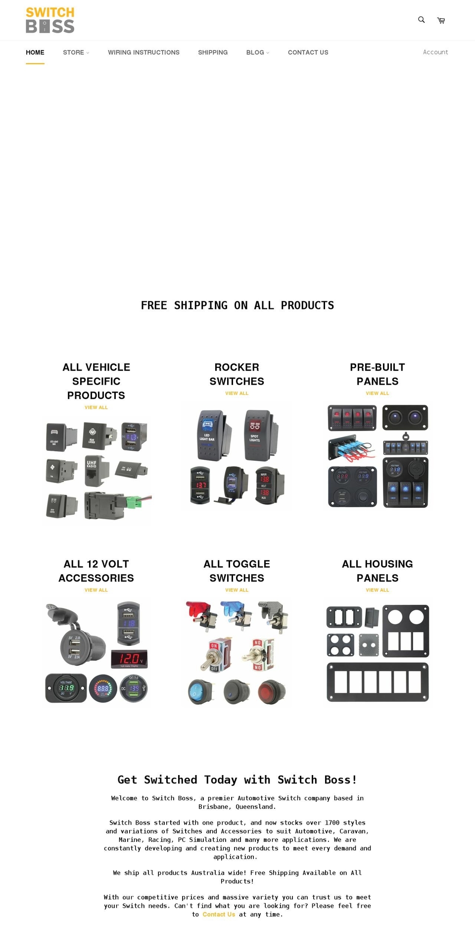 switchboss.com.au shopify website screenshot