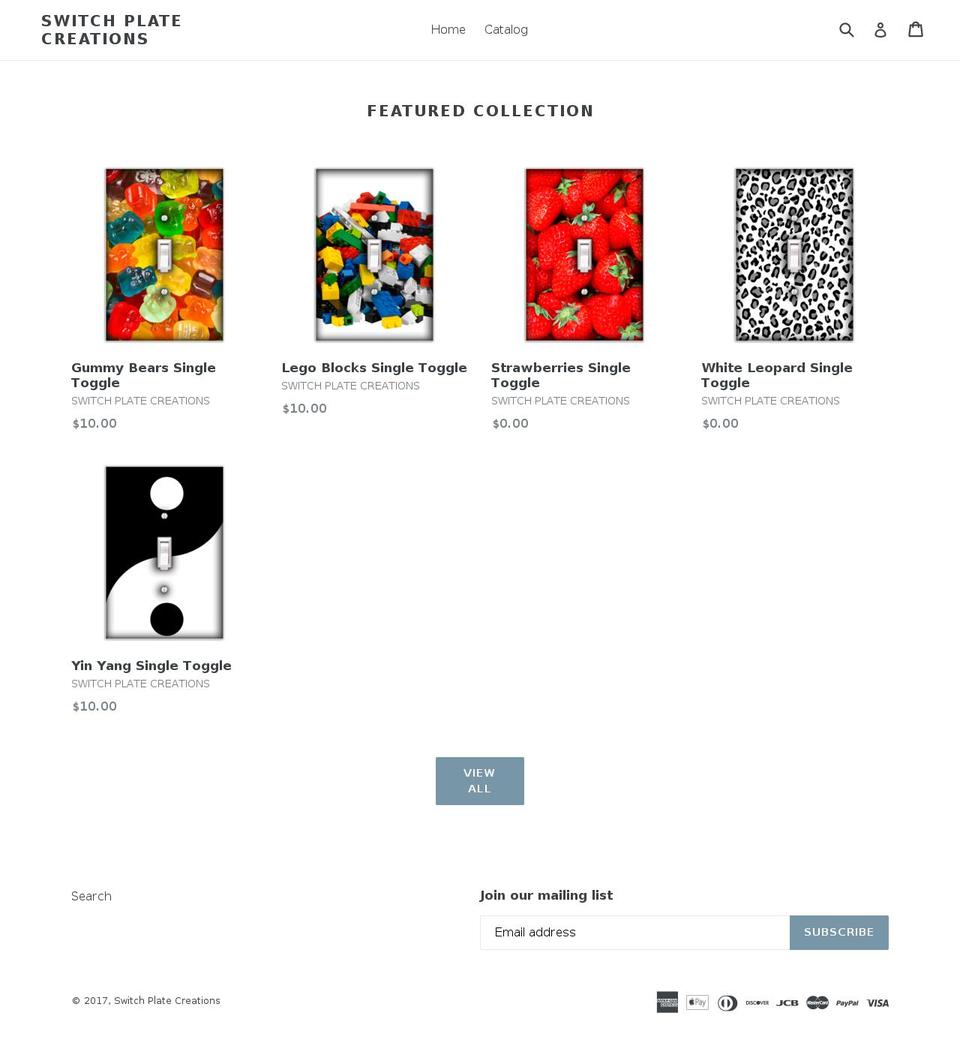 switchplatecreations.com shopify website screenshot