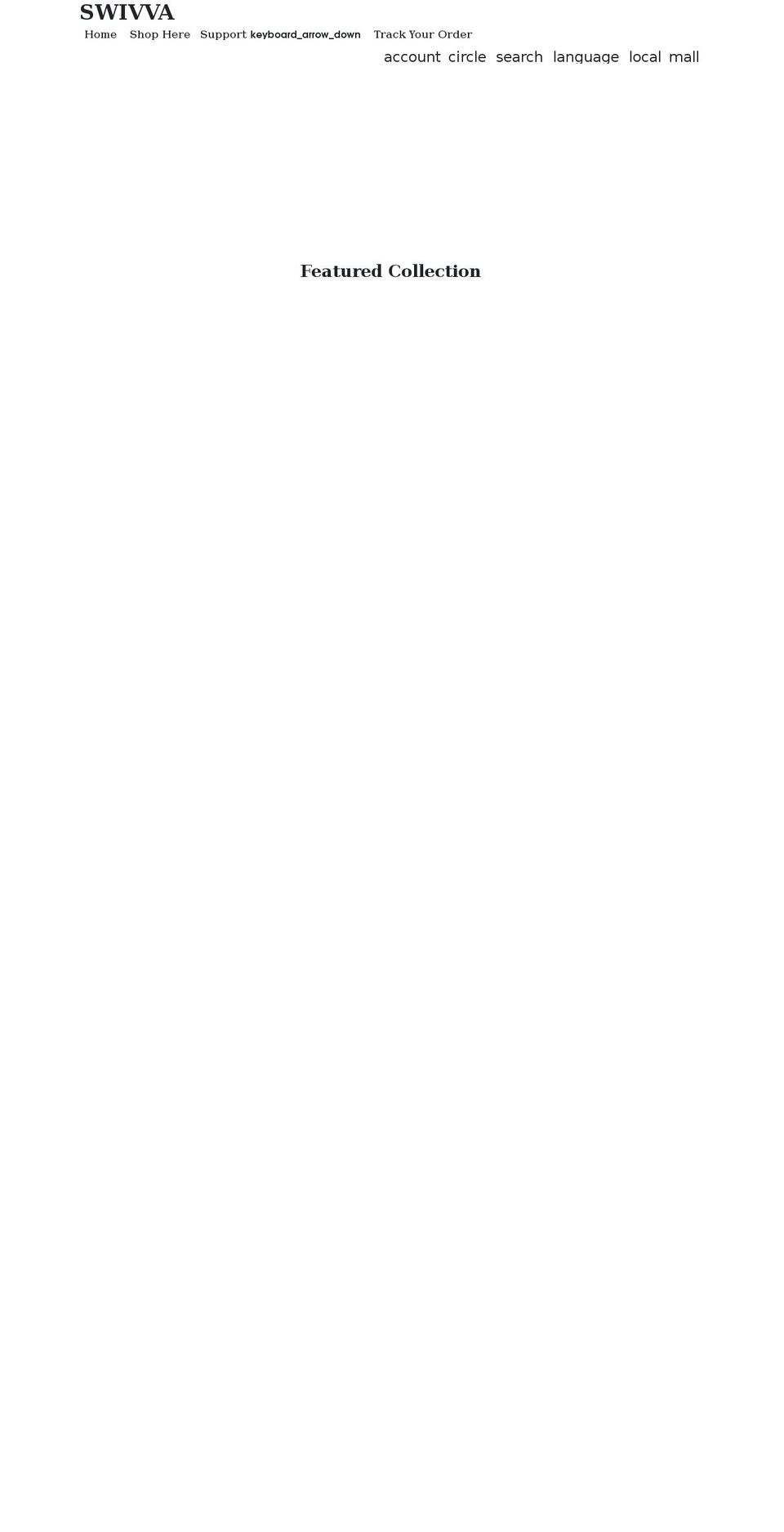 swivva.com shopify website screenshot