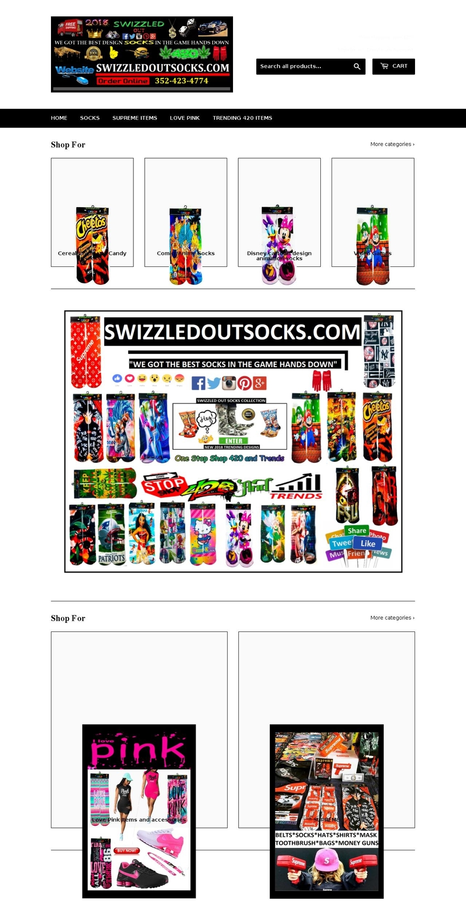 swizzledoutsocks.com shopify website screenshot