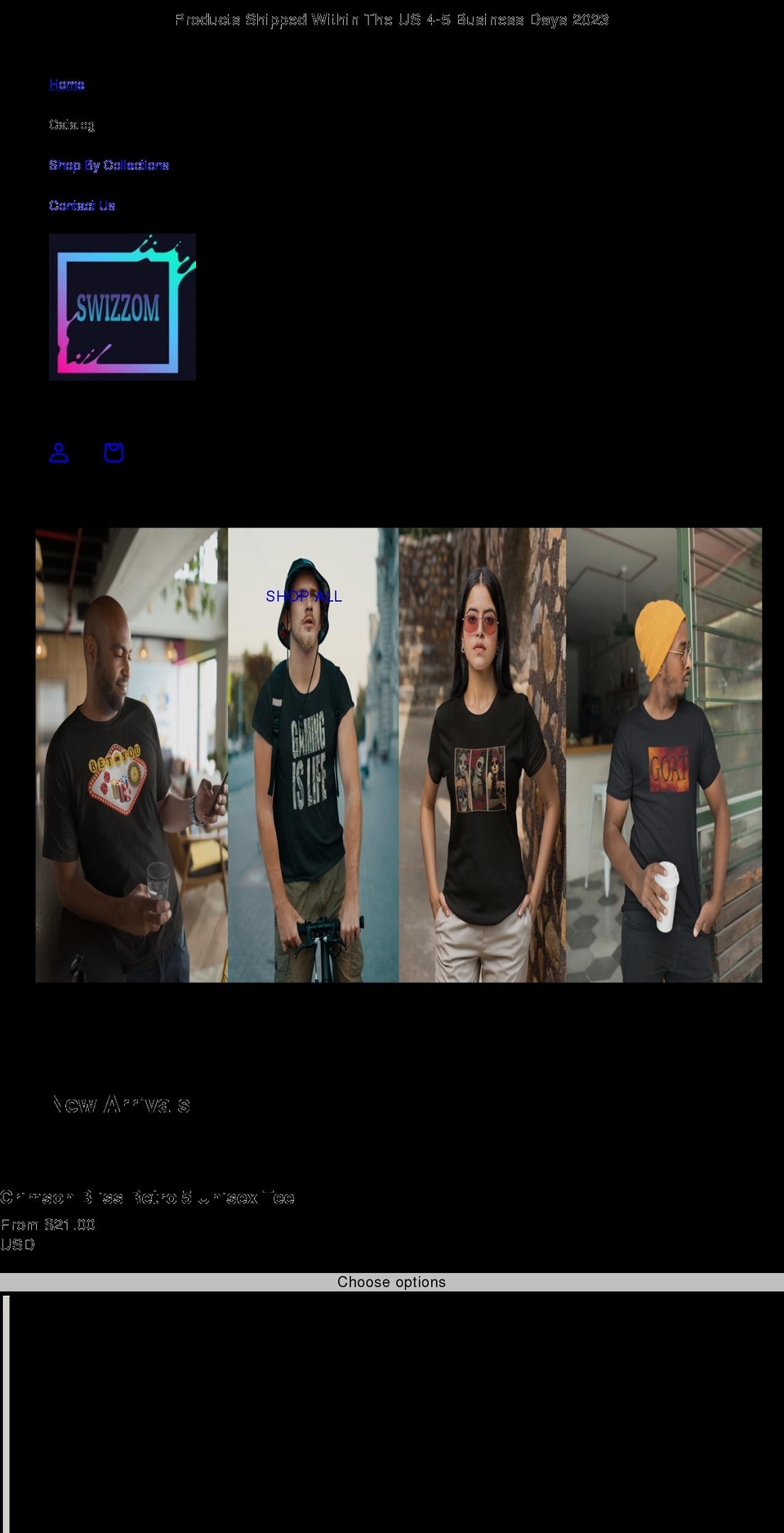 swizzom.com shopify website screenshot