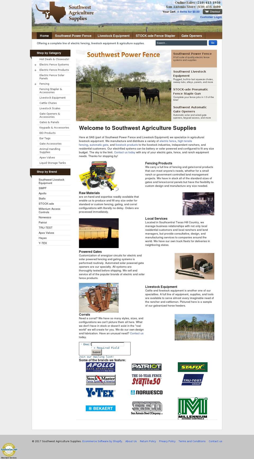 sagricultfspl-april Shopify theme site example swlivestockequipment.com