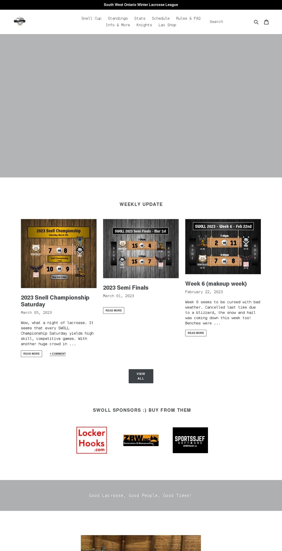 swolacrosse.com shopify website screenshot