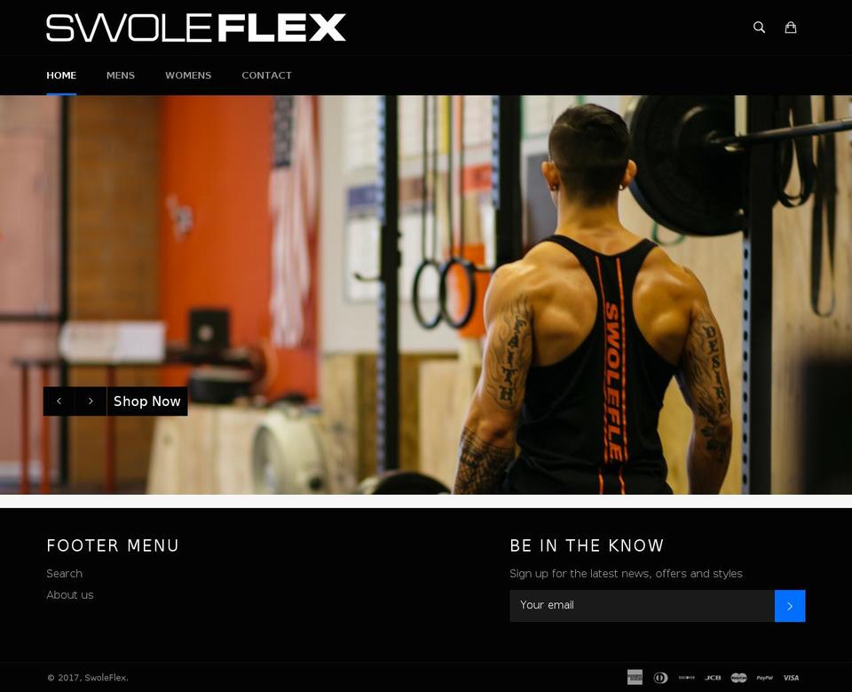 swoleflex.com shopify website screenshot