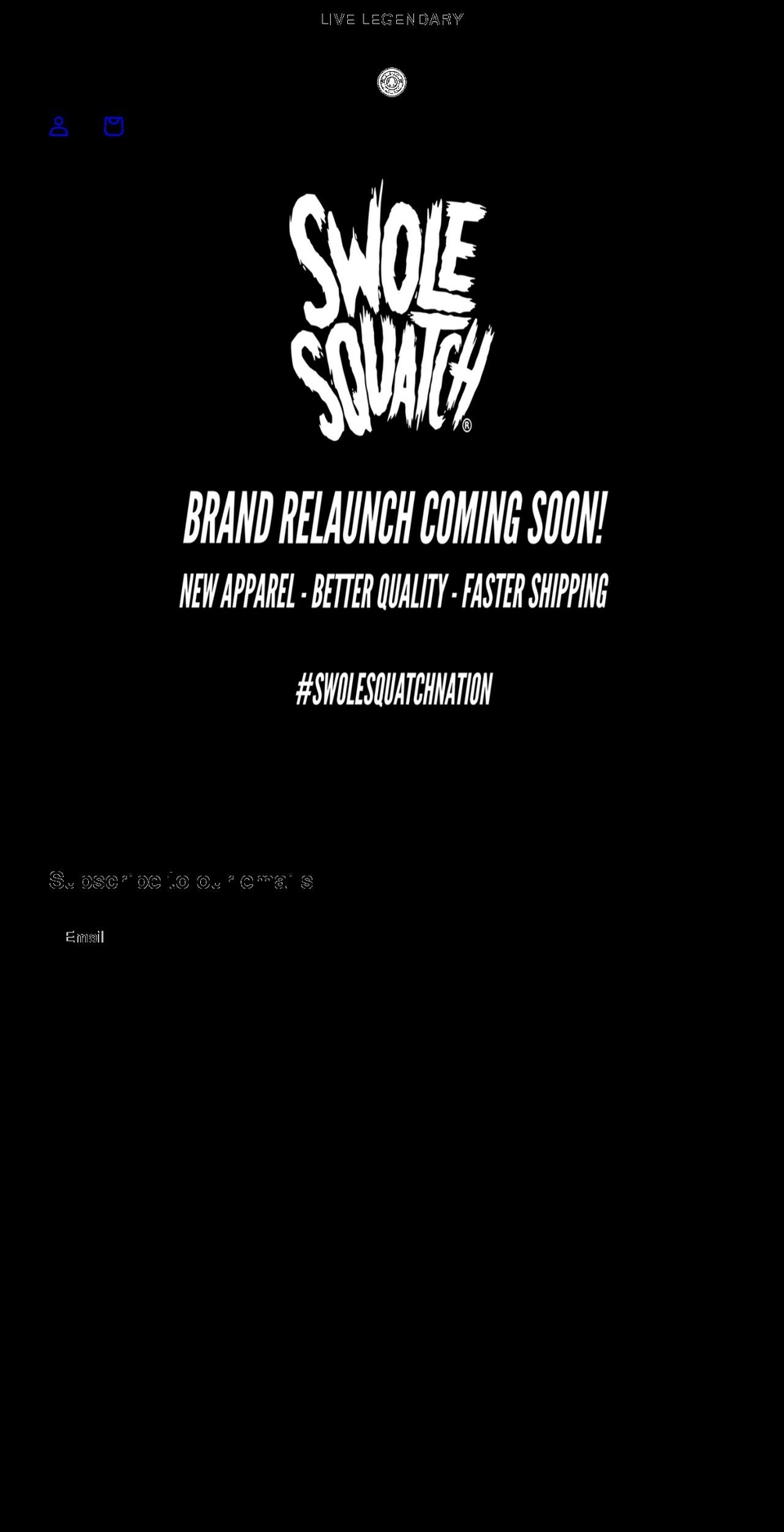 swolesquatch.com shopify website screenshot