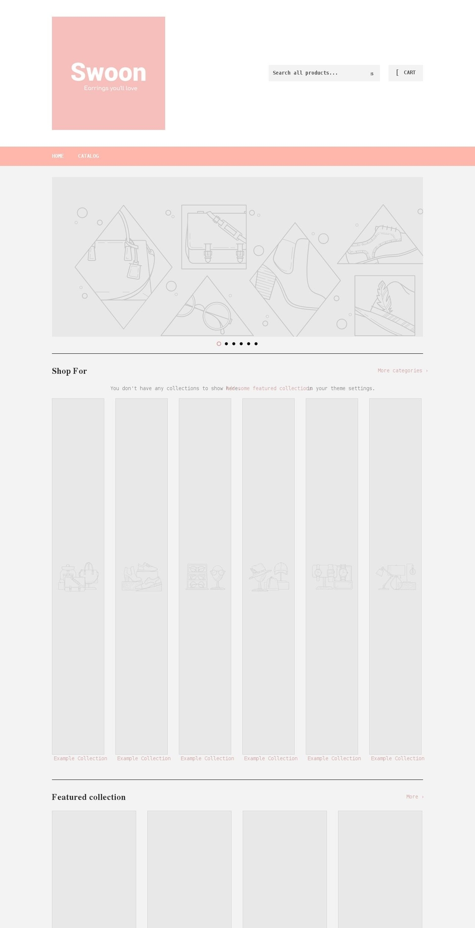 swoonaccessorize.com shopify website screenshot