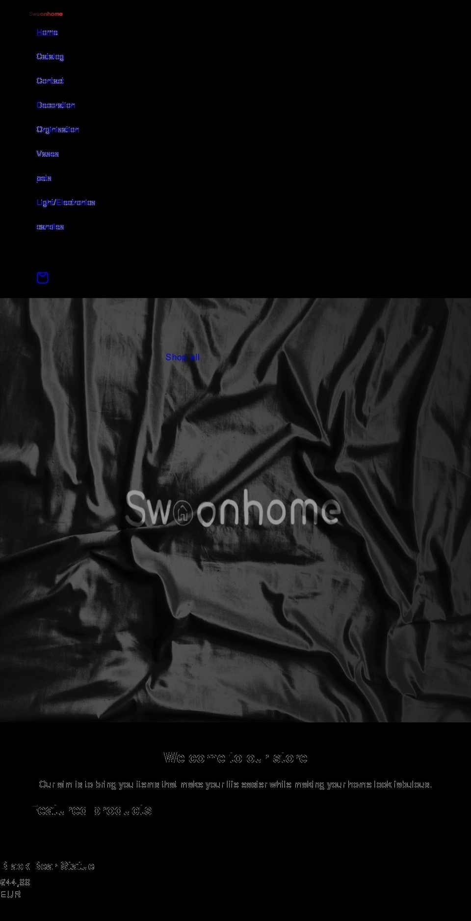 swoonhome.com shopify website screenshot