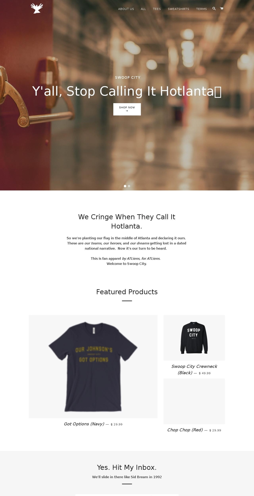 swoopcity.com — Shopify storefront screenshot