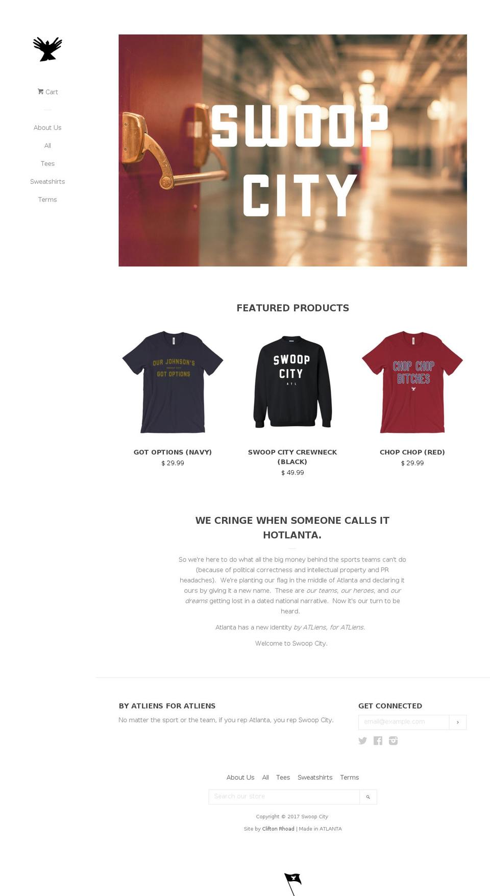 swoopcitygear.com shopify website screenshot