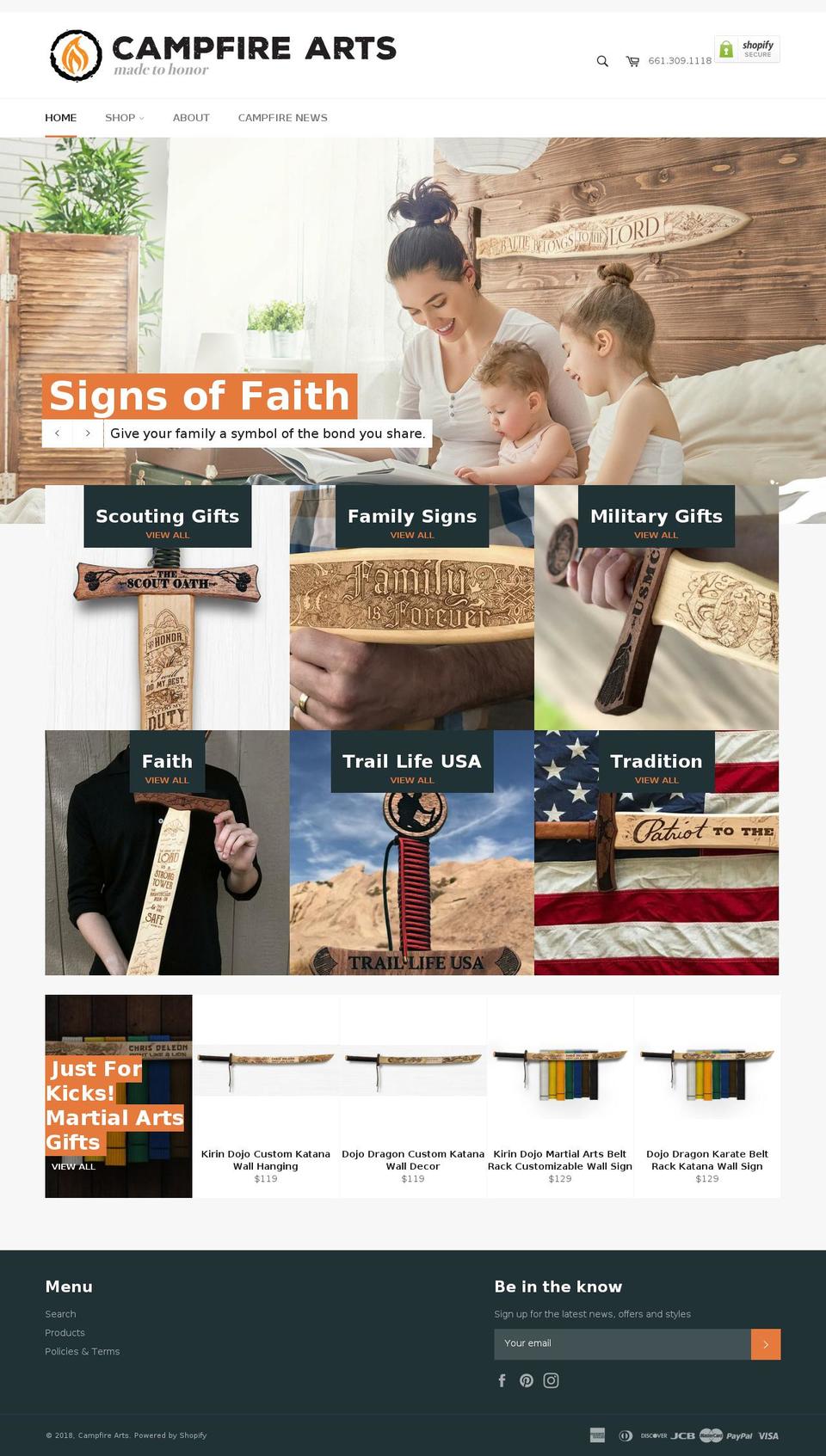 swordaward.com — Shopify storefront screenshot