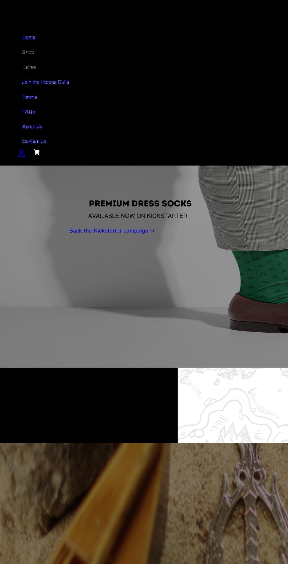 swordtieclips.com — Shopify storefront screenshot