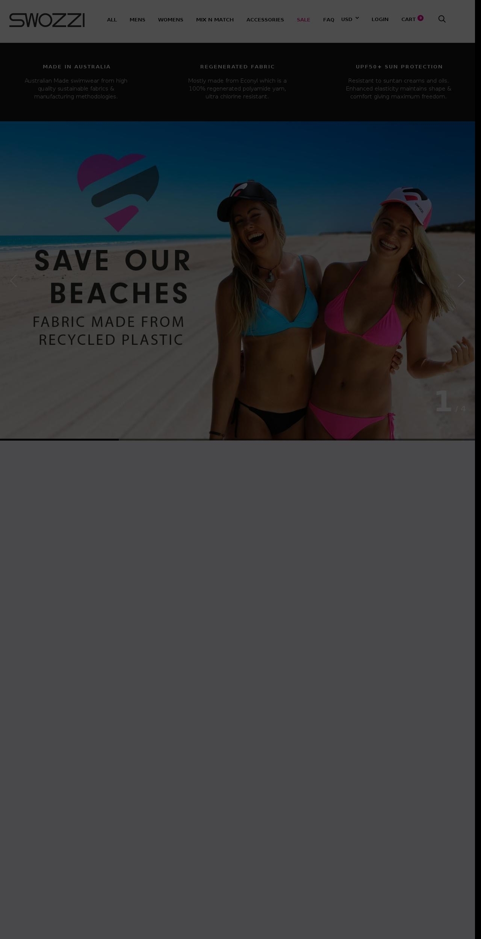 swozzi-cozzi.com shopify website screenshot
