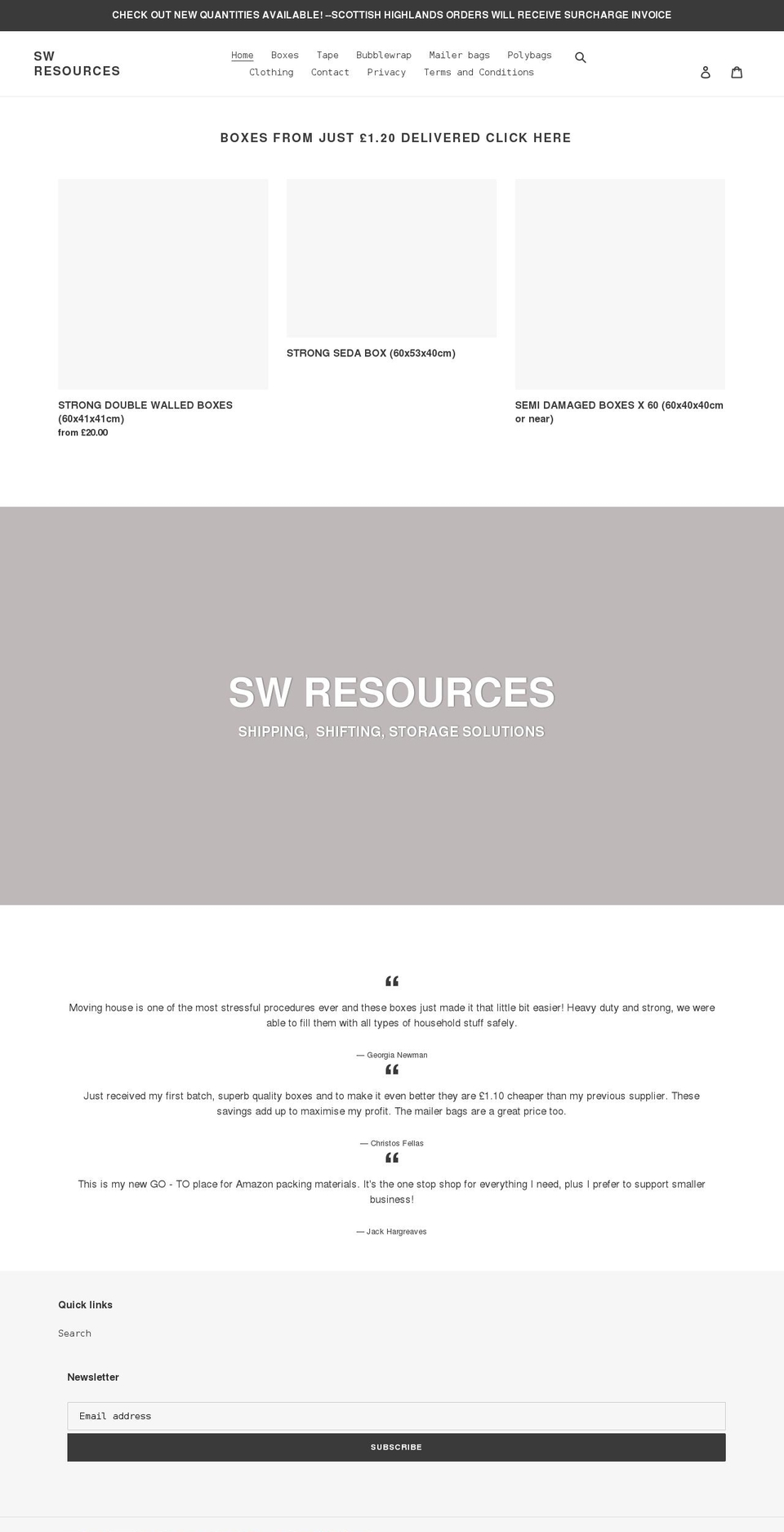 swreco.com shopify website screenshot