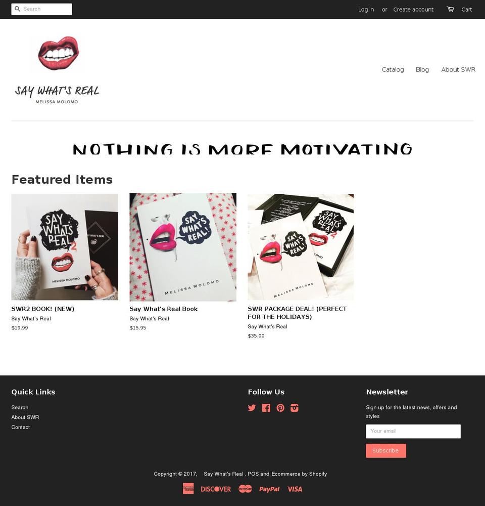 swrshop.com shopify website screenshot