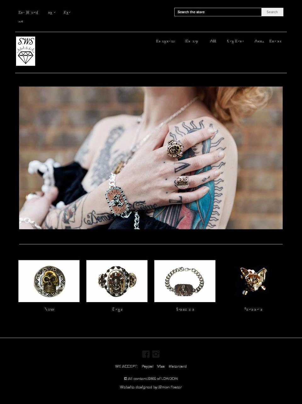swsoflondon.com shopify website screenshot