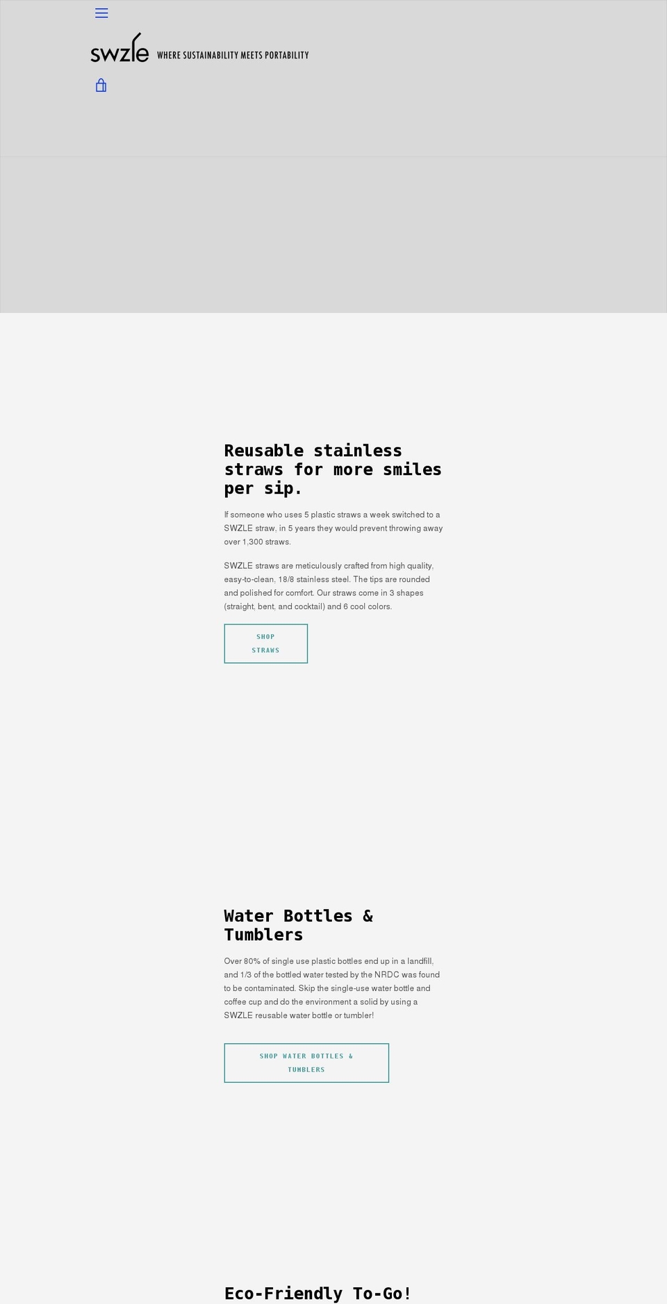 swzle.com shopify website screenshot