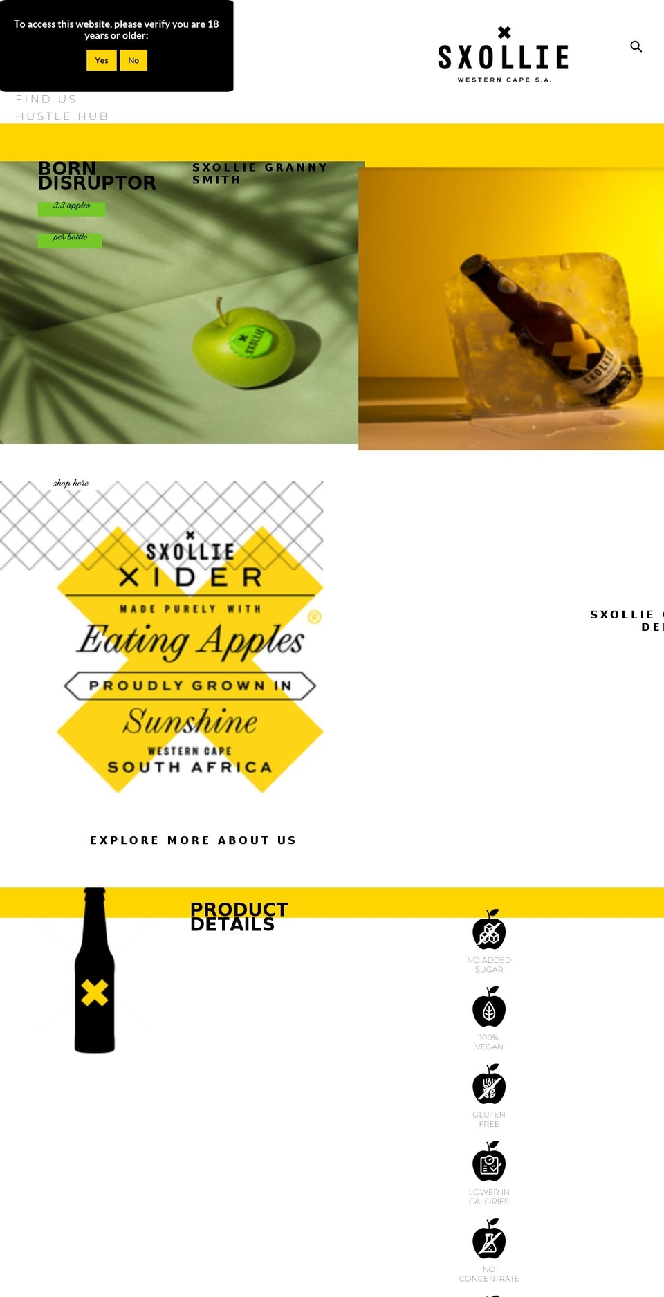 sxollie.com shopify website screenshot