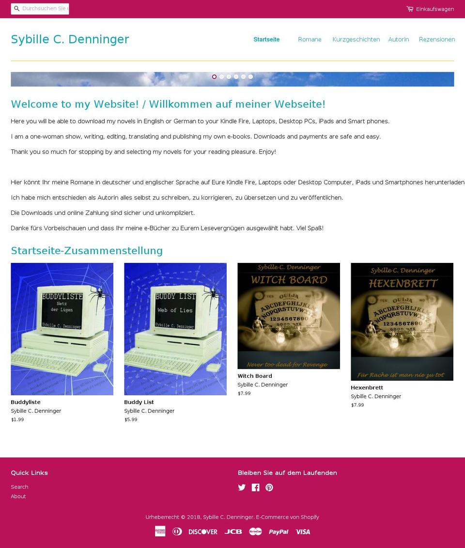 sybillecdenninger.com shopify website screenshot