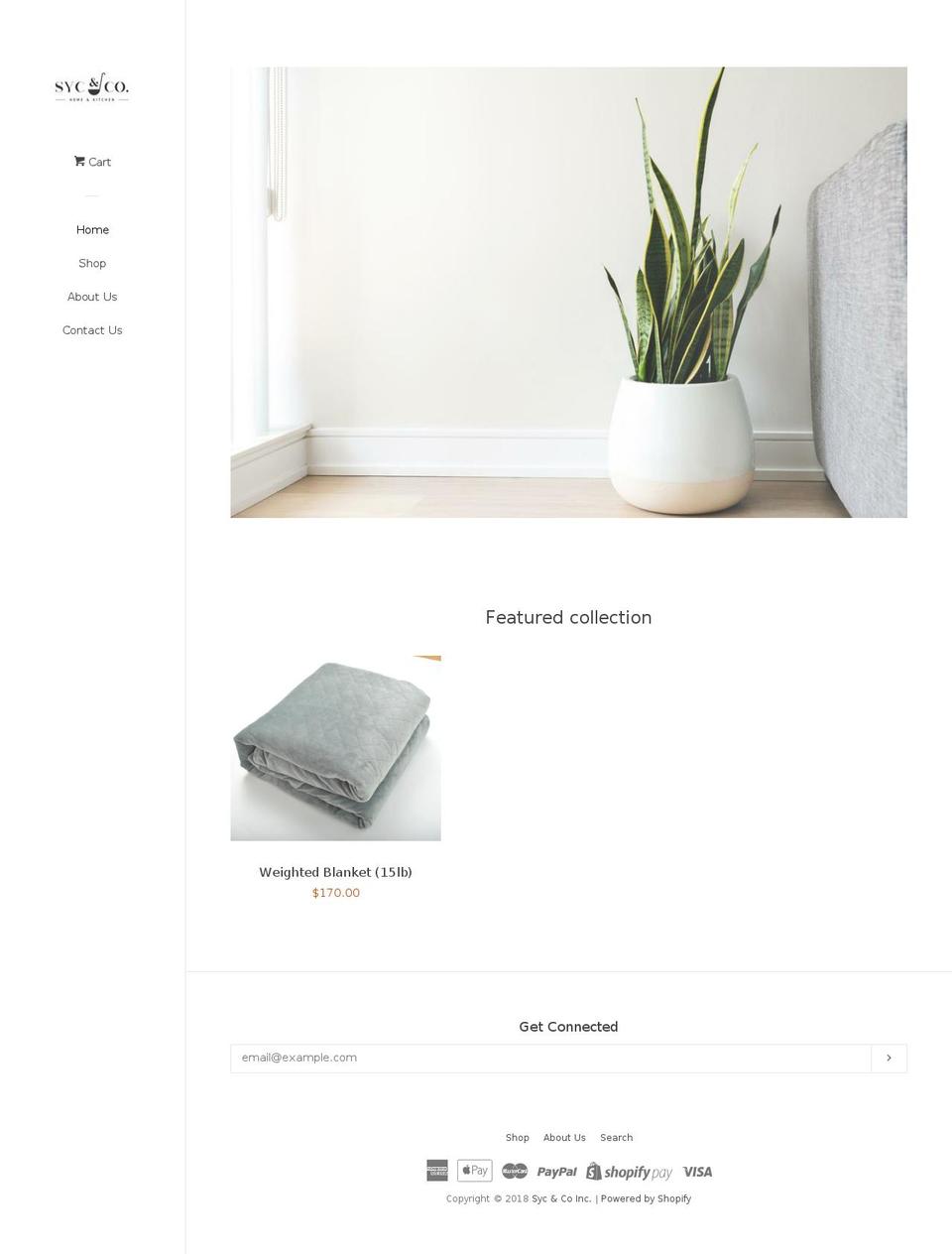 sycandco.com — Shopify storefront screenshot
