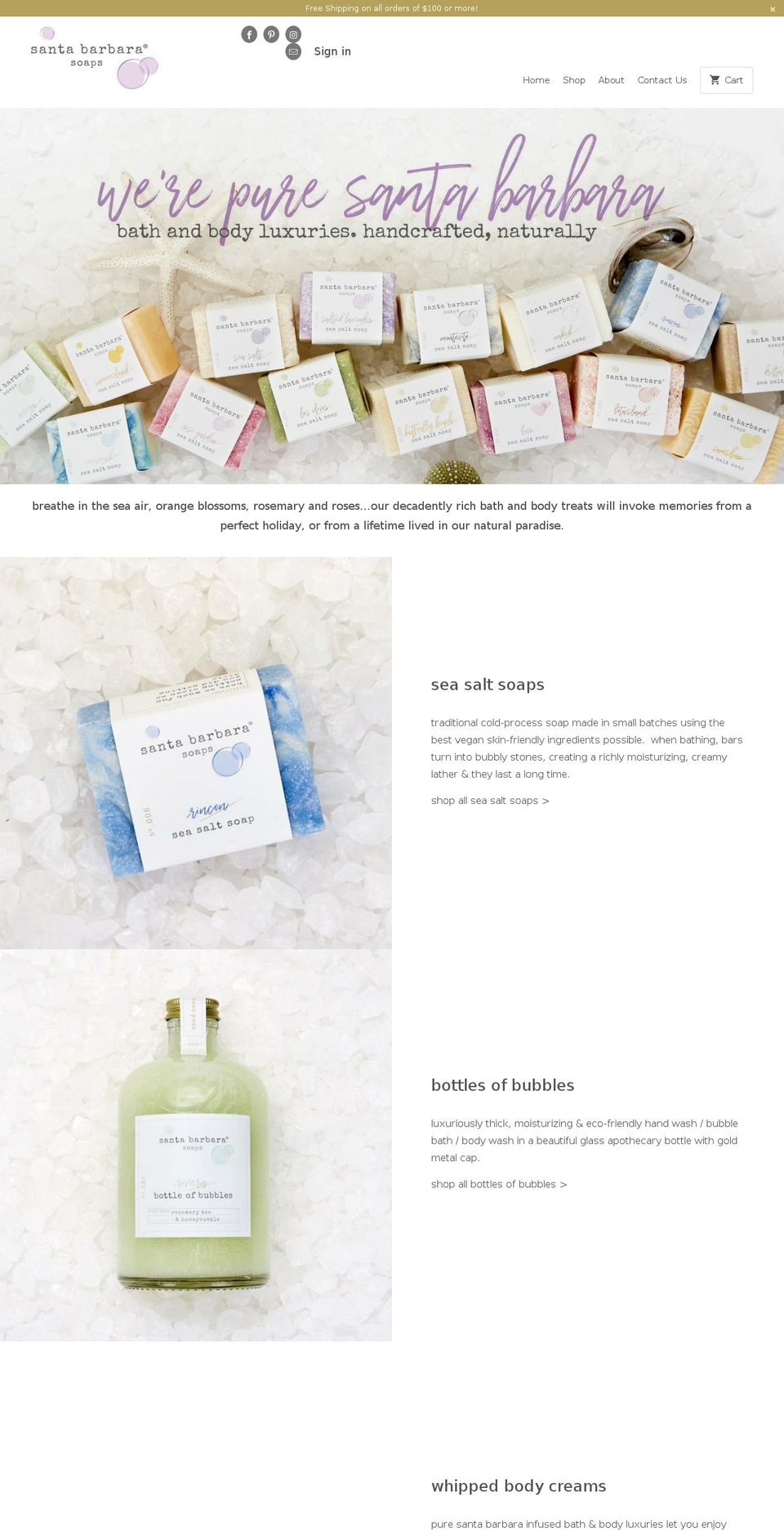 sydneycollin.com — Shopify storefront screenshot