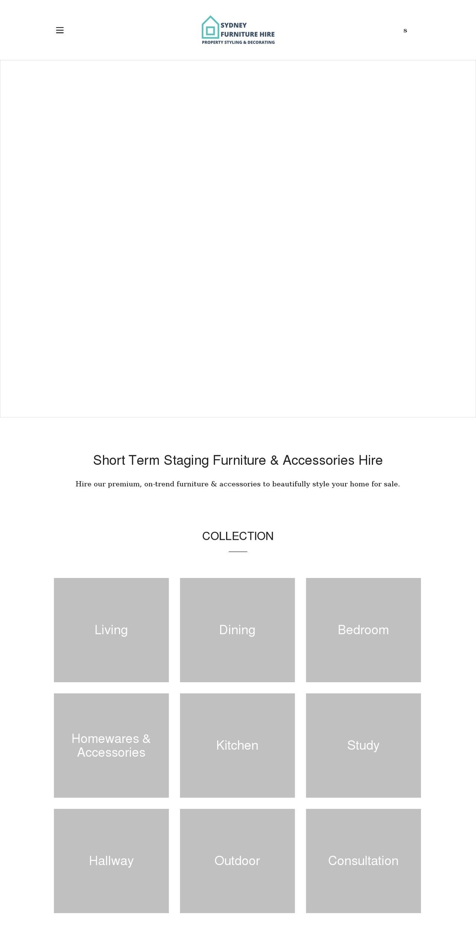 sydneyfurniturehire.com shopify website screenshot