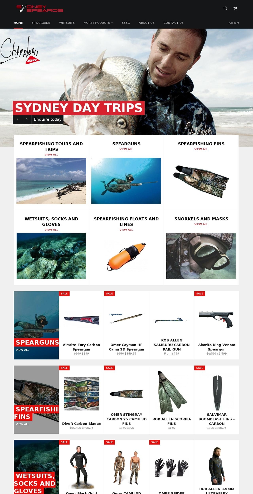 sydneyspearos.com shopify website screenshot