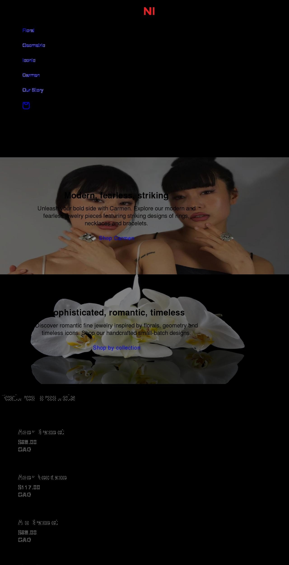 sydnib.com shopify website screenshot