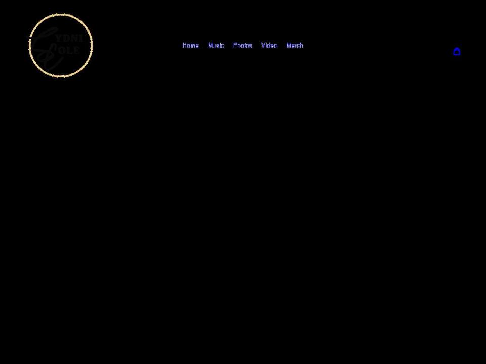 sydnicolemusic.com shopify website screenshot