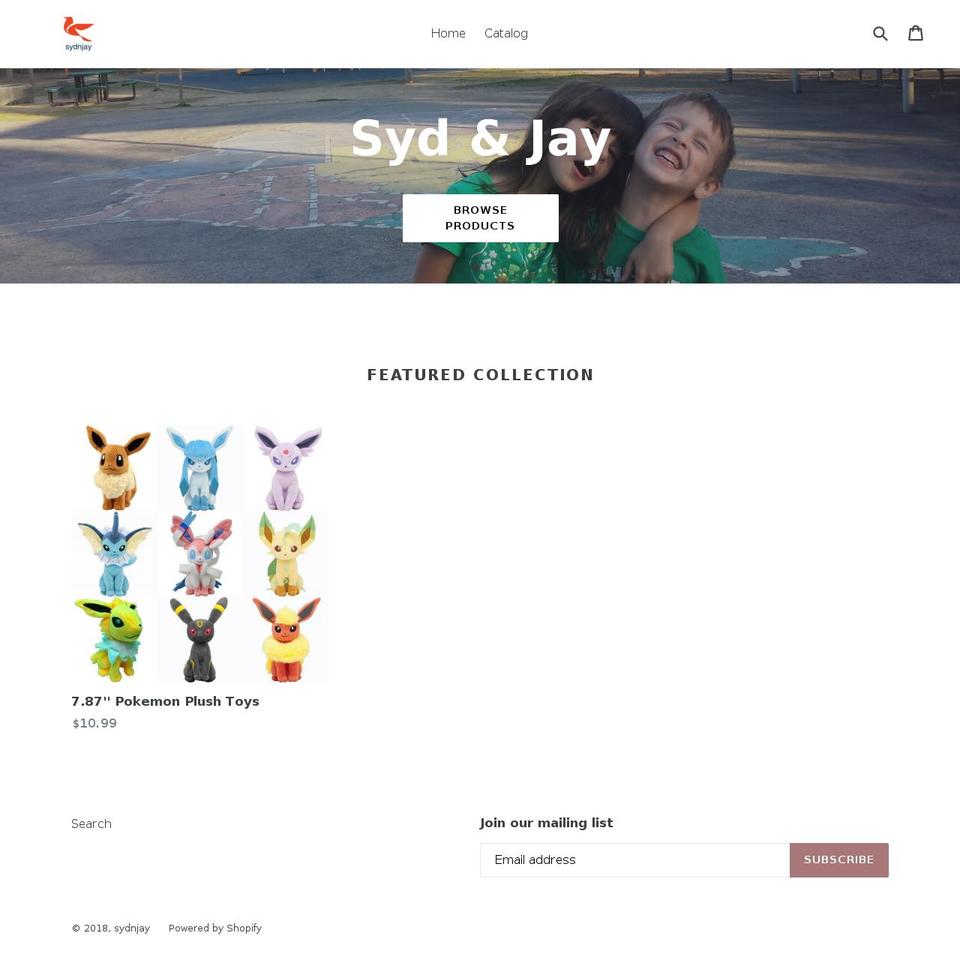 sydnjay.com — Shopify storefront screenshot