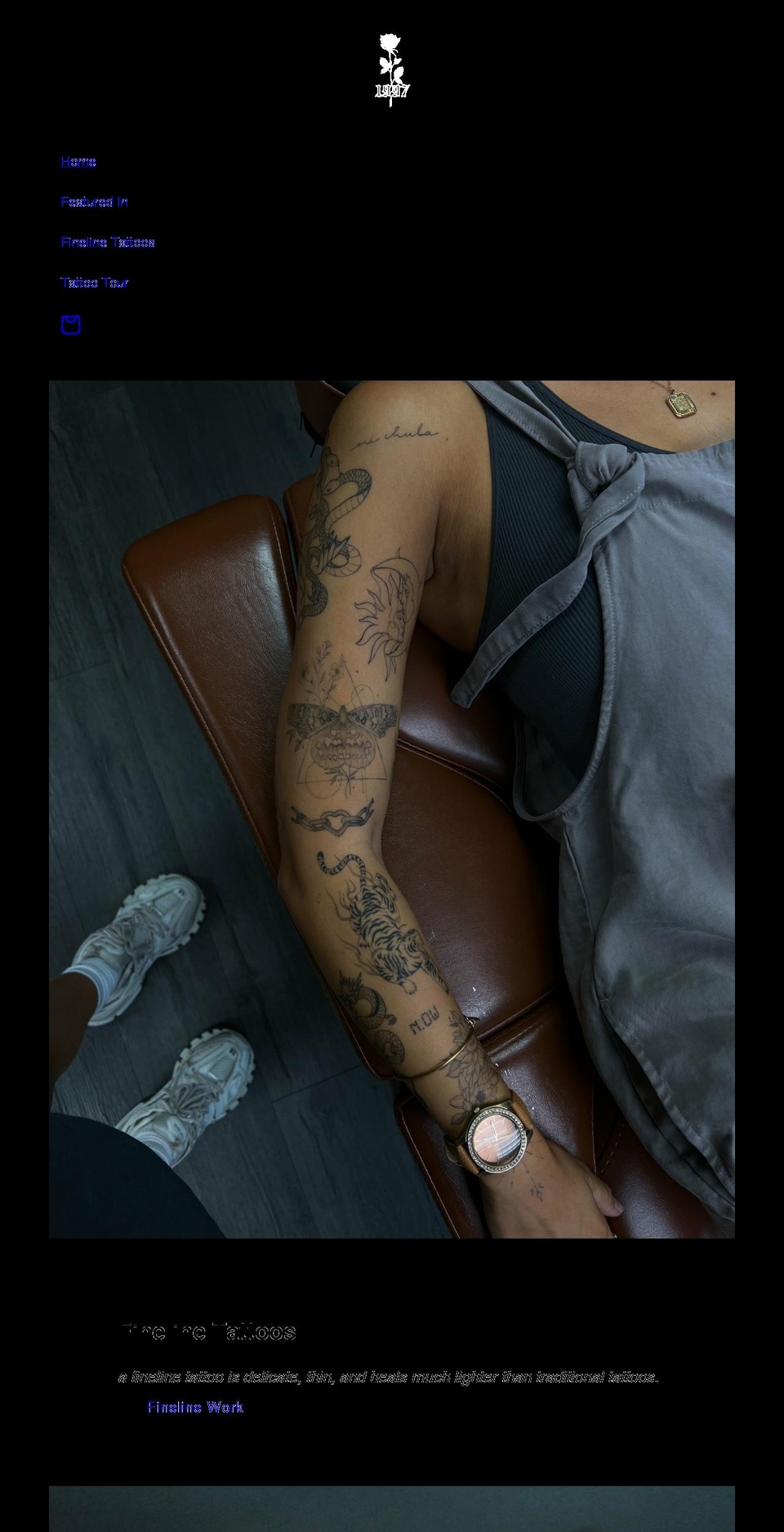 sydsmithtattoos.com shopify website screenshot