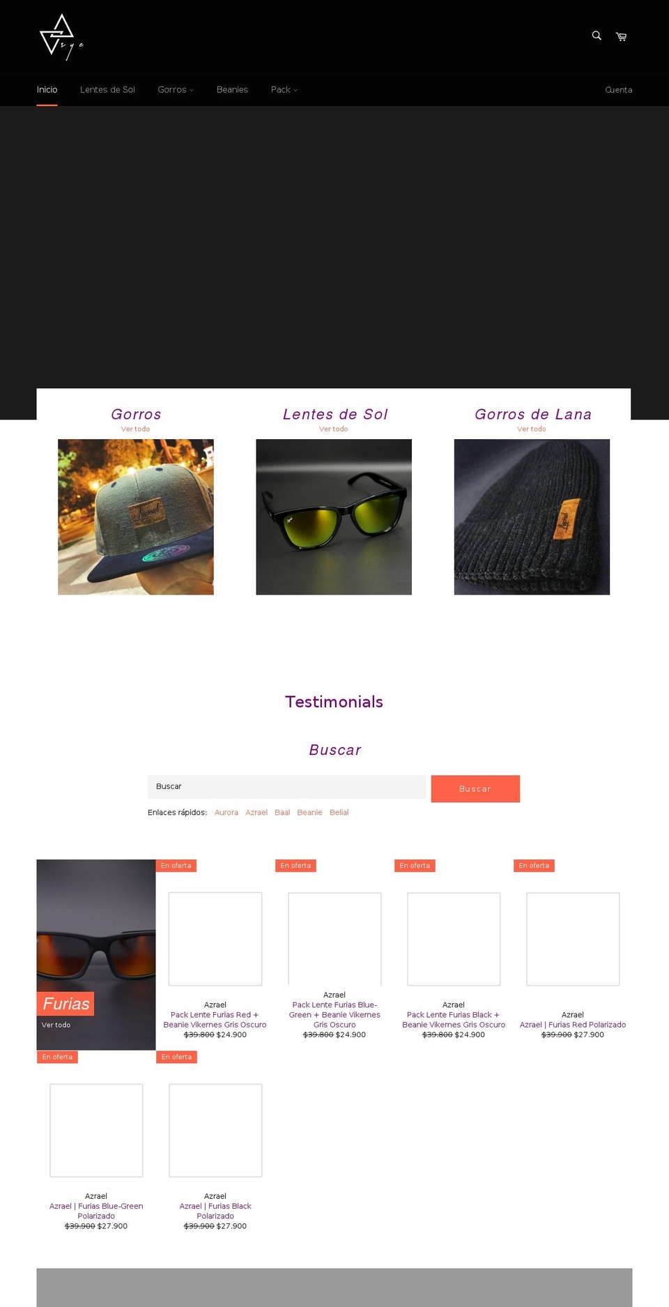 syeesenciaestilo.cl shopify website screenshot