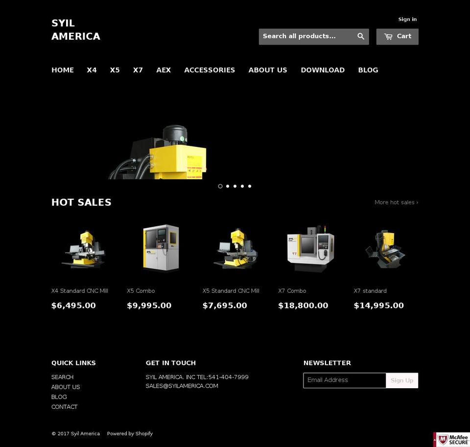 syilamerica.net shopify website screenshot