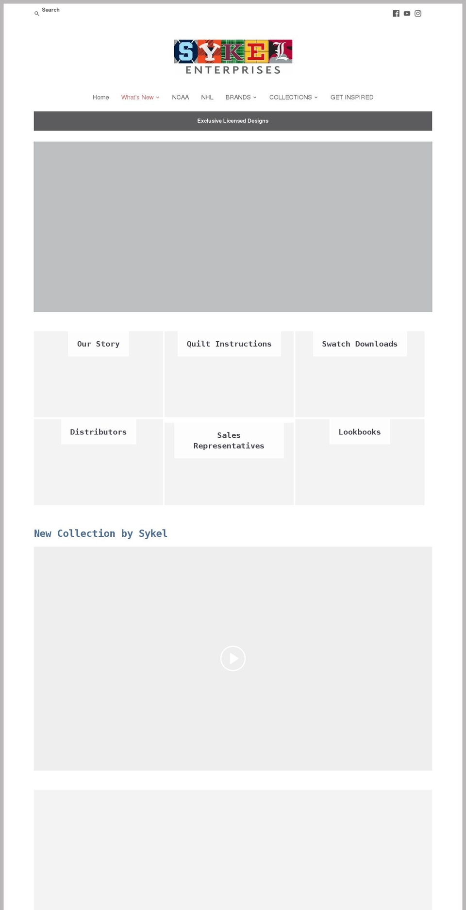 sykelenterprises.com shopify website screenshot
