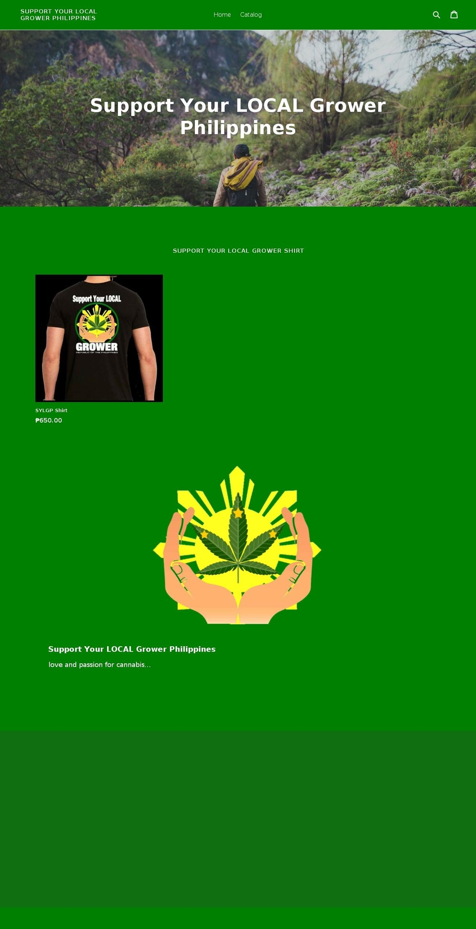 sylgp.com — Shopify storefront screenshot