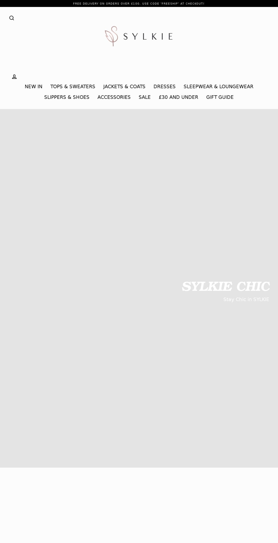 sylkie.com shopify website screenshot