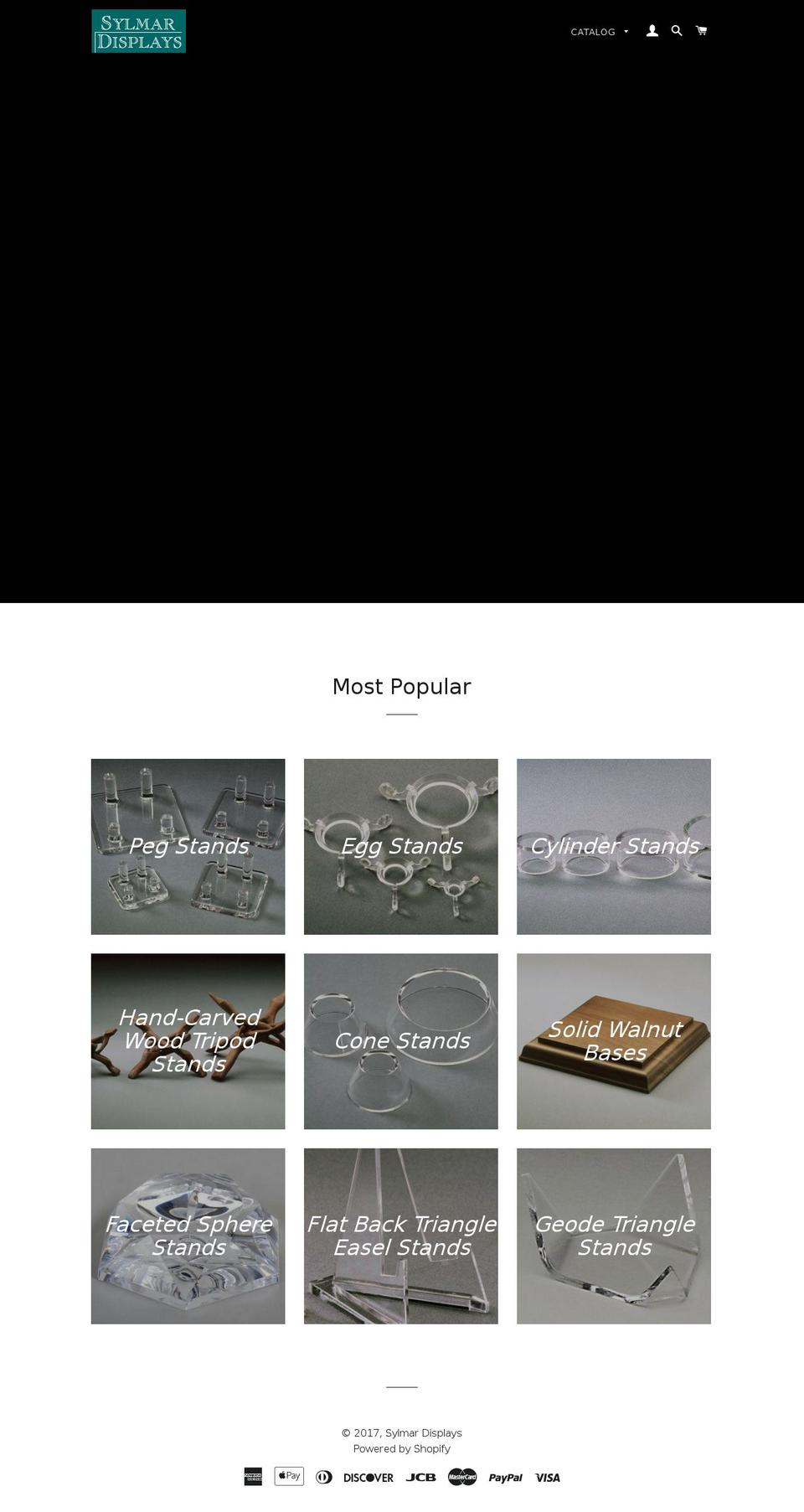 sylmardisplays.com shopify website screenshot