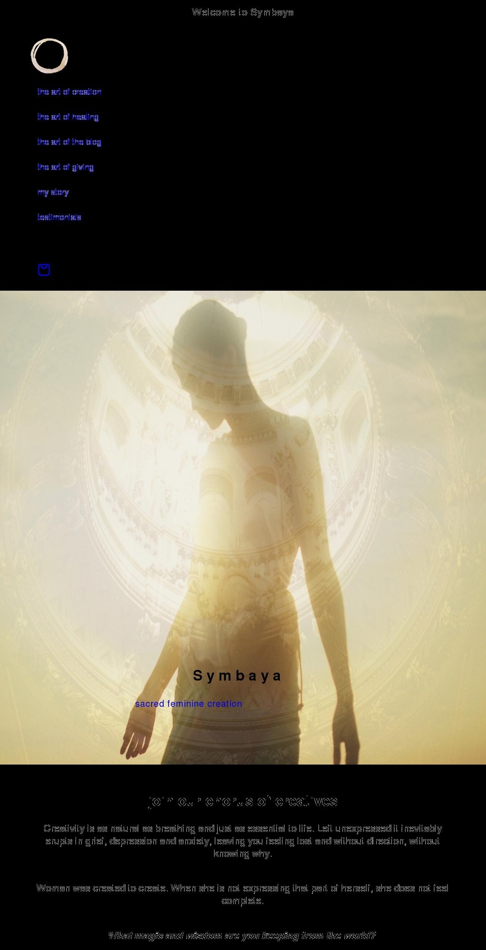 symbaya.com shopify website screenshot