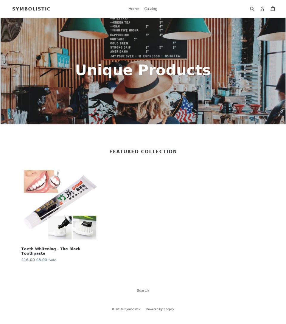 symbolistics.com — Shopify storefront screenshot