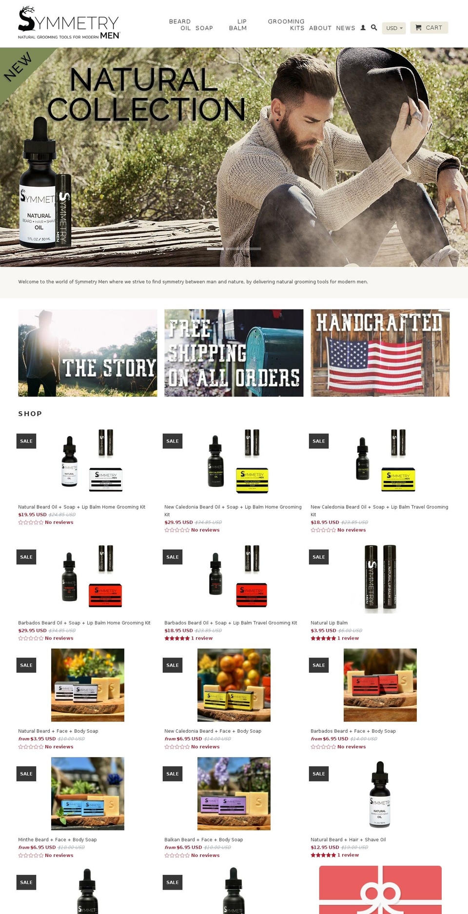 symmetrybrand.com — Shopify storefront screenshot