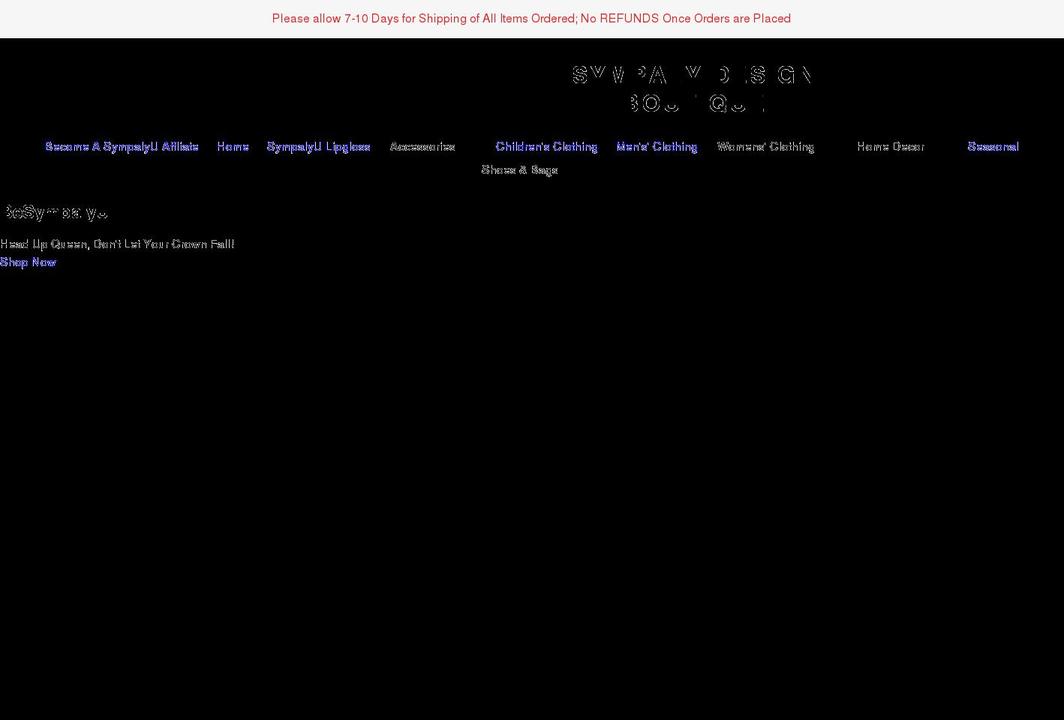 sympalydesigns.com shopify website screenshot