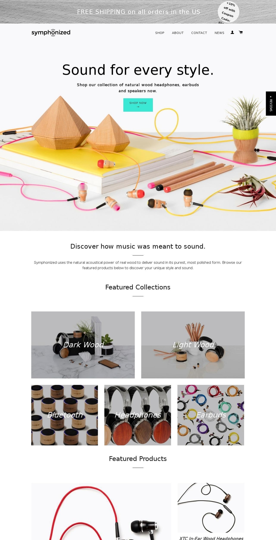 symphonized.com shopify website screenshot